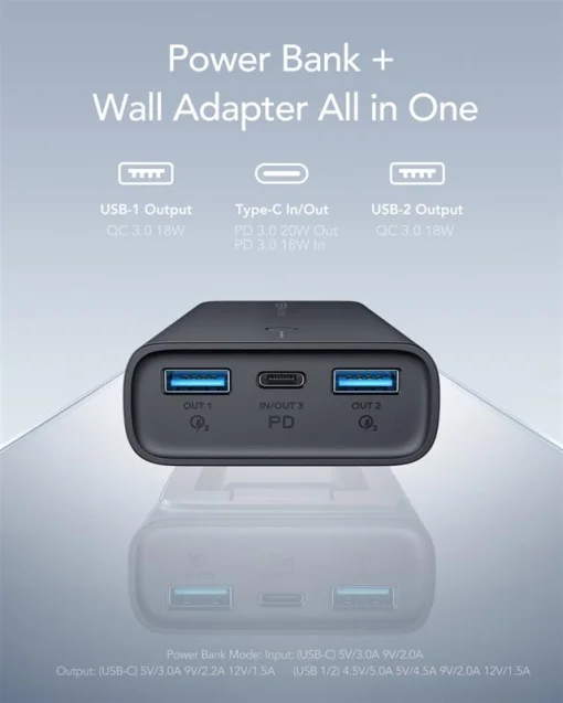 Повербанк VEGER ACE100 PD+QC 10000mAh Black