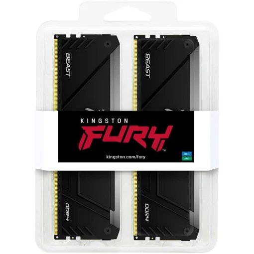 Модуль памяти DDR4 2x32GB/3200 Kingston Fury Beast RGB (KF432C16BB2AK2/64)