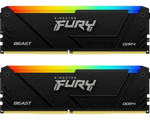 Модуль памяти DDR4 2x16GB/3200 Kingston Fury Beast RGB (KF432C16BB12AK2/32)