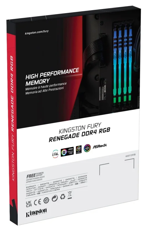 Модуль памяти DDR4 2x32GB/3200 Kingston Fury Renegade RGB (KF432C16RBAK2/64)