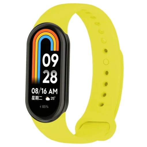 Силіконовий ремінець BeCover для Xiaomi Mi Smart Band 8 Yellow (709399)
