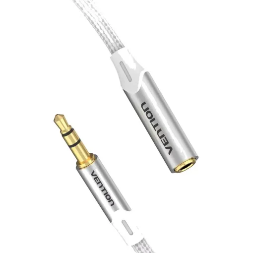 Кабель-удлинитель Vention 3.5мм - 3.5мм (F/M), 1.5м, Silver (BHEIG)
