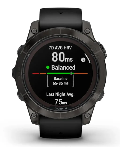Смарт-часы Garmin Fenix ​​7 Pro Sapphire Solar Carbon Gray DLC Titanium with Black Silicone (010-02777-54)