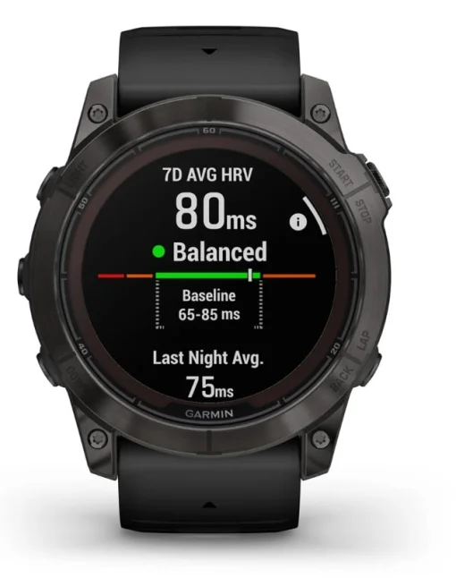 Смарт-часы Garmin Fenix ​​7X Pro Sapphire Solar Carbon Gray DLC Titanium with Black Band (010-02778-54)