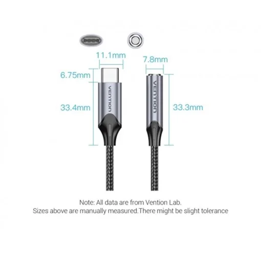 Адаптер Vention USB Type C – 3.5 мм (BGMHA)