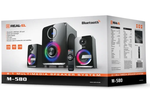 Акустична система REAL-EL M-580 Black
