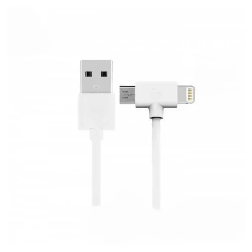 Кабель WK WDC-008 Axe Lightning/microUSB, 1м White (6970349287292)