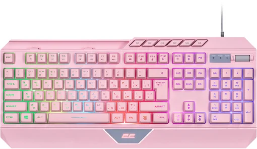 Клавиатура 2E Gaming KG315 RGB USB Pink Ukr (2E-KG315UPK)