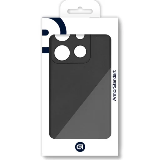 Чехол-накладка Armorstandart Matte Slim Fit для Tecno Pop 7 (BF6) Camera cover Black (ARM67817)
