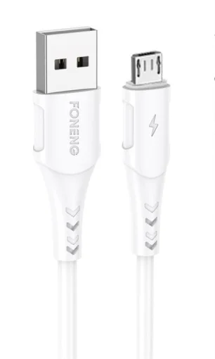 Кабель Foneng X81 1M Cable USB - microUSB 2.1A 1м White (X81-CA-MU)