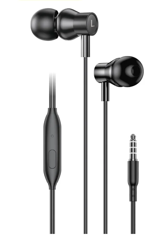 Гарнитура Foneng EP500 Heavy Bass Metal Remote Earphone (EP500-E-R-HBM)