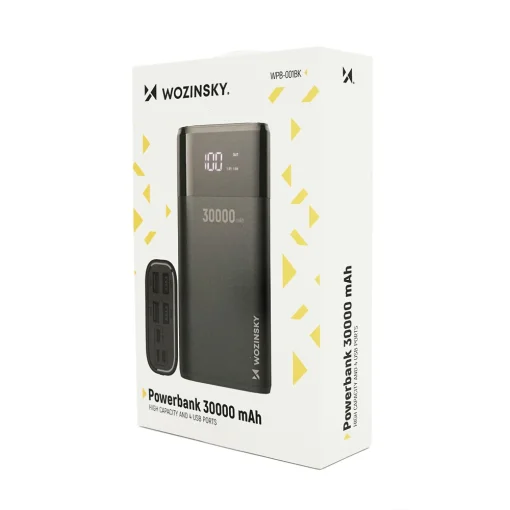 Повербанк WOZINSKY WPB-001BK 30000mAh Black
