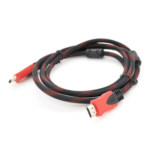 Кабель Merlion HDMI - HDMI V 1.4, (M/M), 20 м, Black/Red (YT-HDMI(M)/(M)NY/RD-20m/08280) пакет