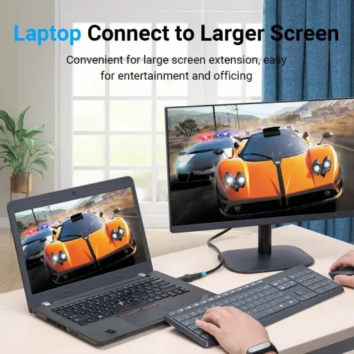 Адаптер Vention DisplayPort - HDMI, Black (HBPB0)