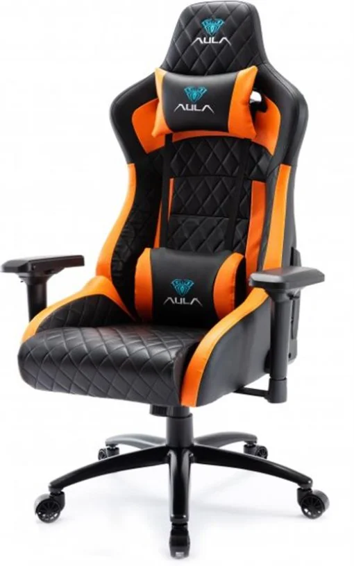 Крісло для геймерів Aula F1031 Gaming Chair Black/Orange (6948391286211)