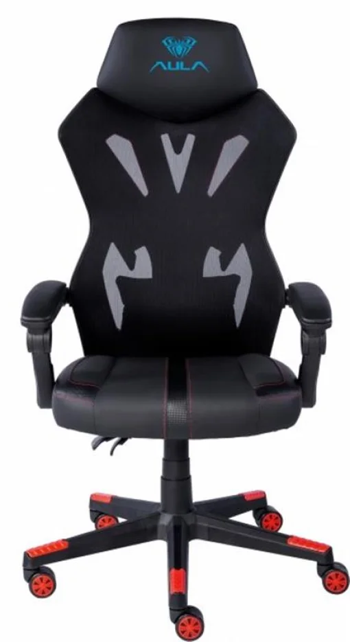 Крісло для геймерів Aula F010 Gaming Chair Black/Red (6948391286228)