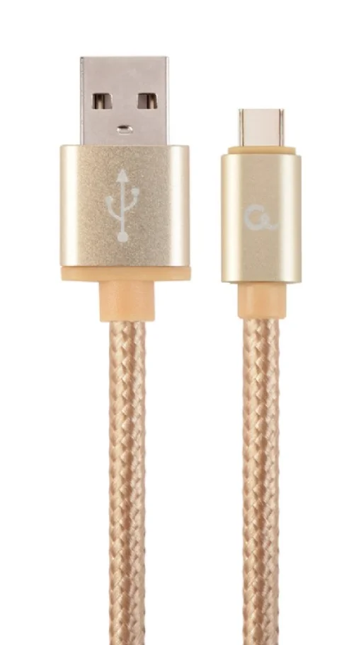 Кабель CABLEXPERT USB2.0 AM/CM Gold 1.8м (CCB-MUSB2B-AMCM-6-G)