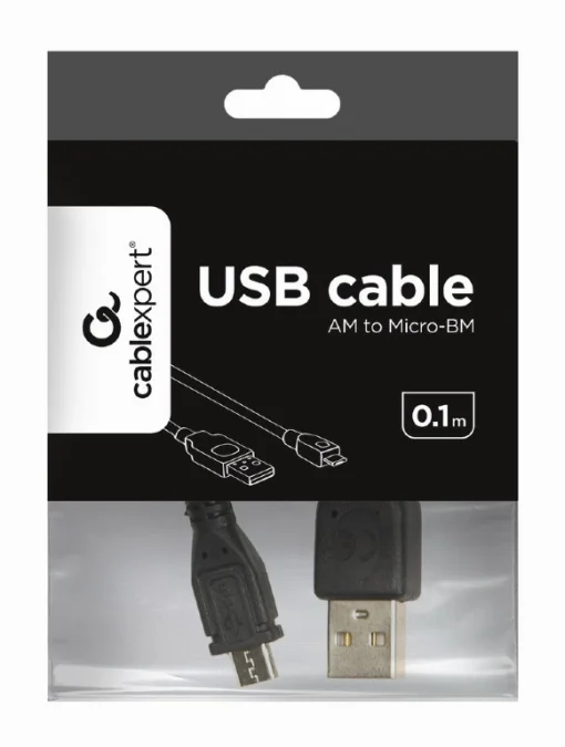 Кабель Cablexpert (CCP-mUSB2-AMBM-0.1M) USB 2.0 - Micro B, 0.1м, черный
