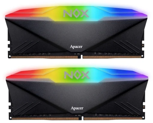 Модуль памяти DDR4 2х16GB/3600 Apacer NOX RGB Black (AH4U32G36C25YNBAA-2)