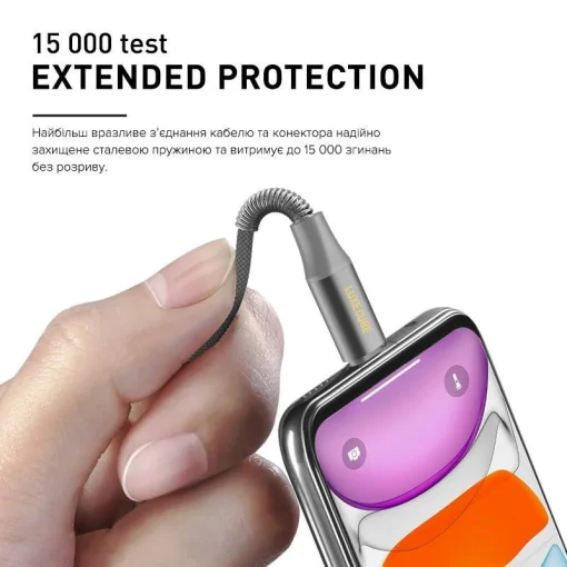 Кабель Luxe Cube Armored USB-microUSB, 1м, серый (8886668686105)