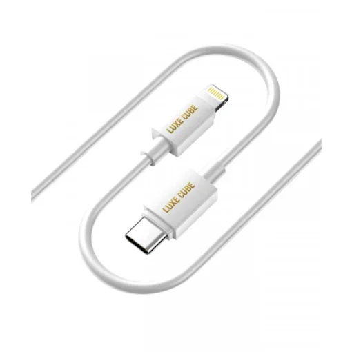 Кабель Luxe Cube USB Type C-Lightning, 3А, 1м, белый (8886668686693)