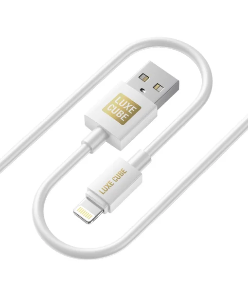 Кабель Luxe Cube USB - Lightning (M/M), 3 А, 1 м, білий (7775557575228)