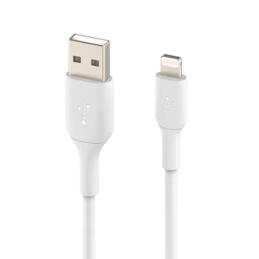 Кабель Belkin PVC USB - Lightning, 0.15 м White (CAA001BT0MWH)