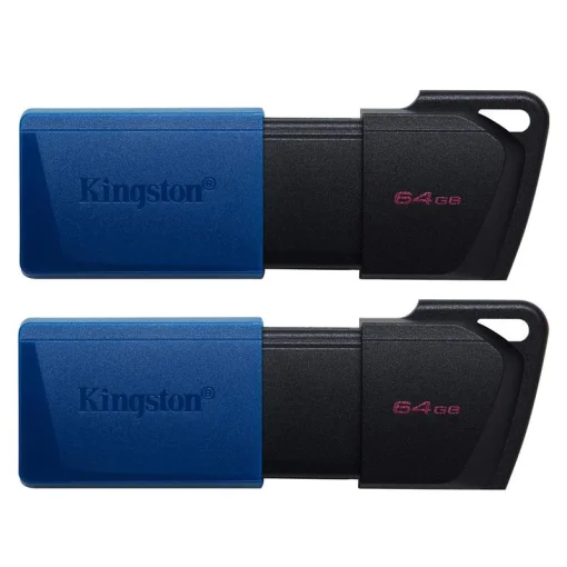 Флэш-накопитель USB3.2 64GB Kingston DataTraveler Exodia M Black/Blue (DTXM/64GB-2P)