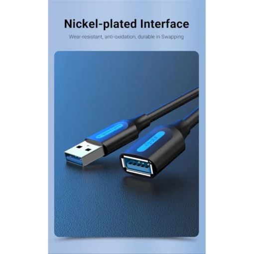 Удлинитель Vention USB-USB 2m, Black (CBHBH)