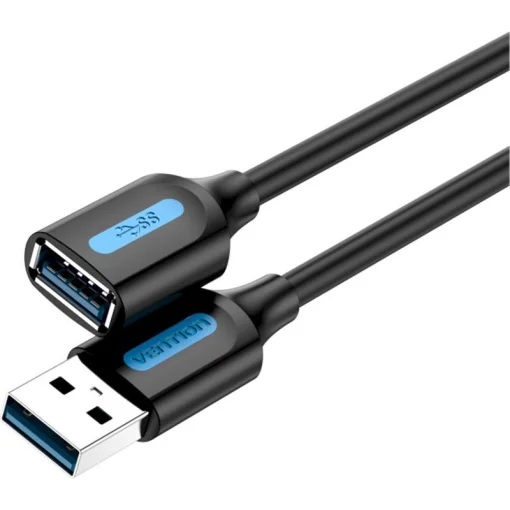 Кабель удлинитель Vention USB3.0 AF - USB3.0 AM, 3 m, Black (CBHBI)