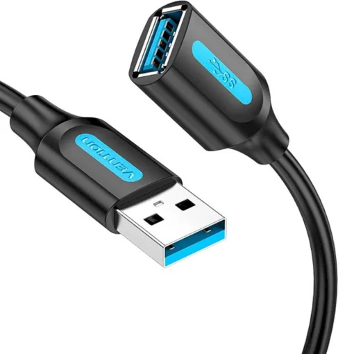 Кабель удлинитель Vention USB3.0 AF - USB3.0 AM, 3 m, Black (CBHBI)