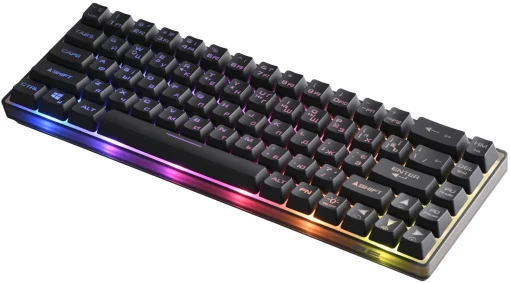 Клавиатура 2E Gaming KG345 RGB 68key USB Transparent