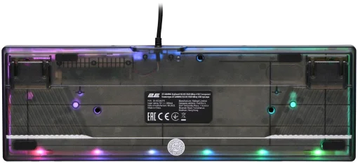 Клавиатура 2E Gaming KG345 RGB 68key USB Transparent