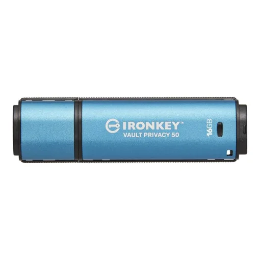 Флэш-накопитель USB3.2 16GB Kingston IronKey Vault Privacy 50 Type-A Blue (IKVP50/16GB)