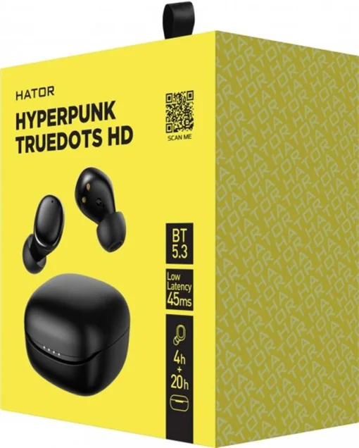 Bluetooth-гарнитура Hator Hyrerpunk Truedots HD Black (HTA-411)