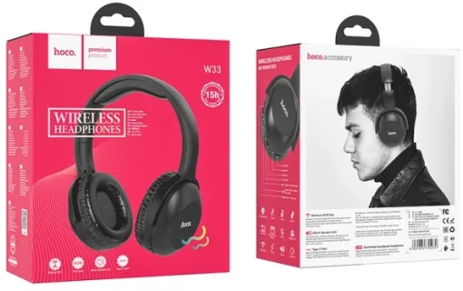 Bluetooth-гарнитура Hoco W33 Black (W33B)