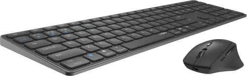 Комплект (клавиатура, мышка) беспроводной Rapoo 9800M Wireless Dark Grey
