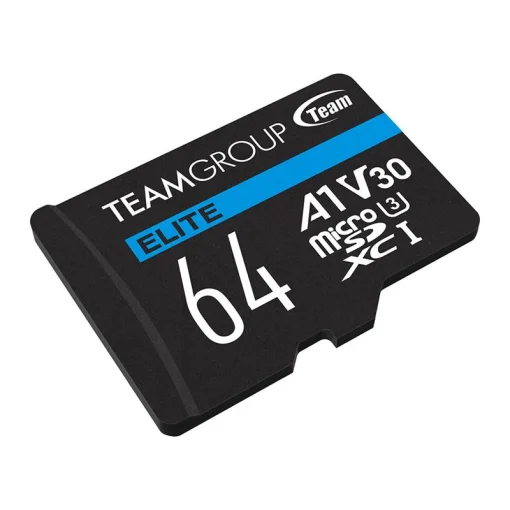 Карта памяти MicroSDXC 64GB UHS-I/U3 Class 10 Team Elite (TEAUSDX64GIV30A103)