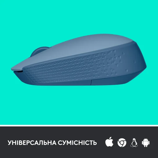 Мишка бездротова Logitech M171 Blue/Grey (910-006866)