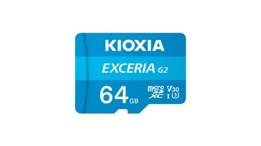 Карта памяти MicroSDXC 64GB UHS-I/U3 Class 10 Kioxia Exceria G2 R100MB/s (LMEX2L064GG2) + SD-адаптер