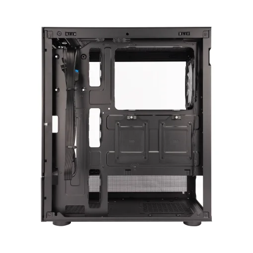 Корпус 1stPlayer Mi7-A-2F2R-1F2 Black без БП