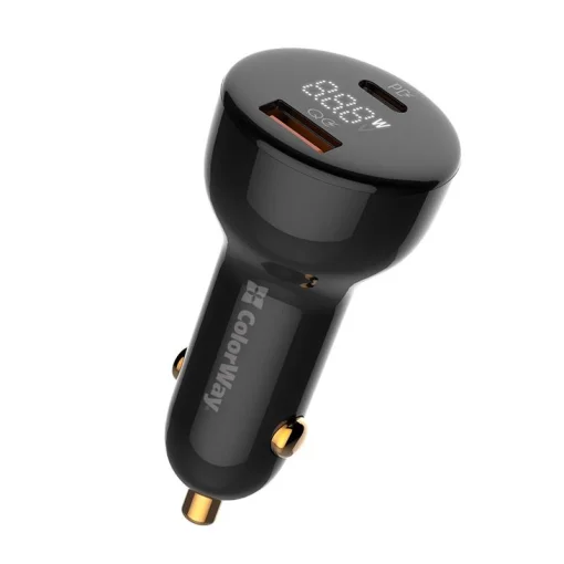 Автомобильное зарядное устройство ColorWay Power Delivery Port PPS USB (USB-A+USB-C, 100W) PD, QC Black (CW-CHA044PD-BK)