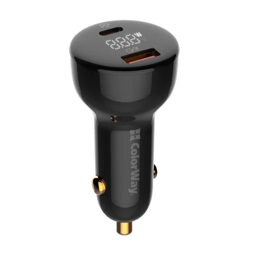 Автомобильное зарядное устройство ColorWay Power Delivery Port PPS USB (USB-A+USB-C, 100W) PD, QC Black (CW-CHA044PD-BK)