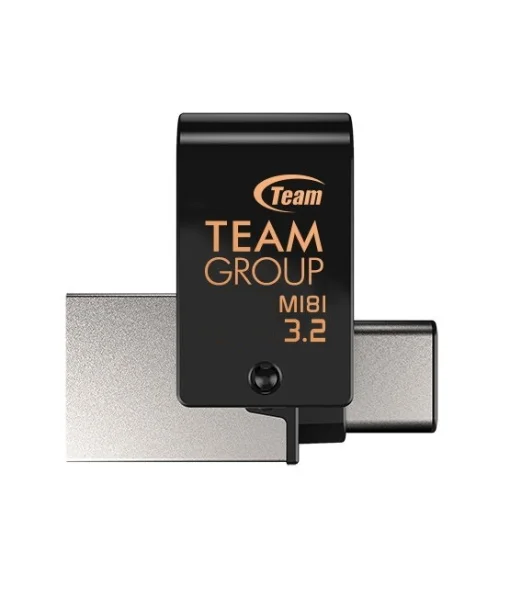 Флеш-накопитель USB3.1 64GB OTG Type-C Team M181 Black (TM181364GB01)