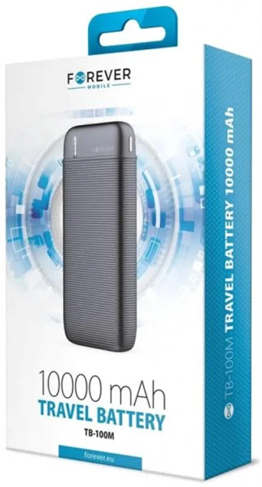 Універсальна мобільна батарея Forewer TB-100M 10000mAh Black (1283126565090)