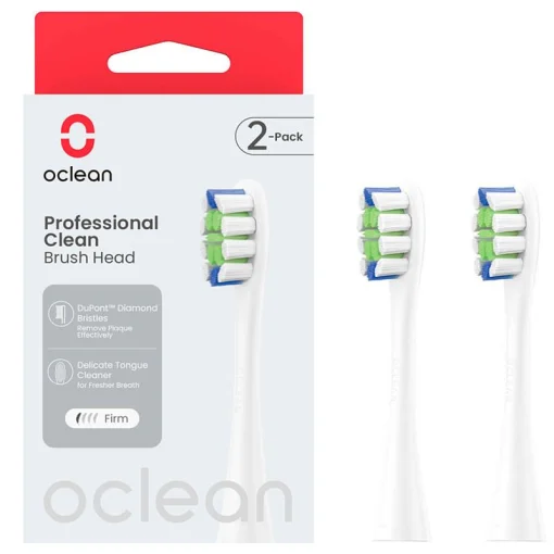 Насадка для зубной электрощетки Oclean P1C1 W02 Clean Brush Head White (2 шт) (6970810553765)