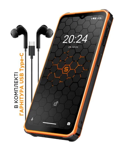 Смартфон Sigma X-treme PQ56 Dual Sim Black/Orange