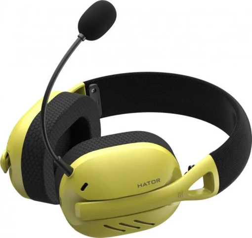 Навушники геймерскі HATOR Hyperpunk 2 Wireless Tri-mode Yellow (HTA-857)