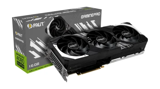 Видеокарта GF RTX 4080 Super 16GB GDDR6X GamingPro Palit (NED408S019T2-1032A)