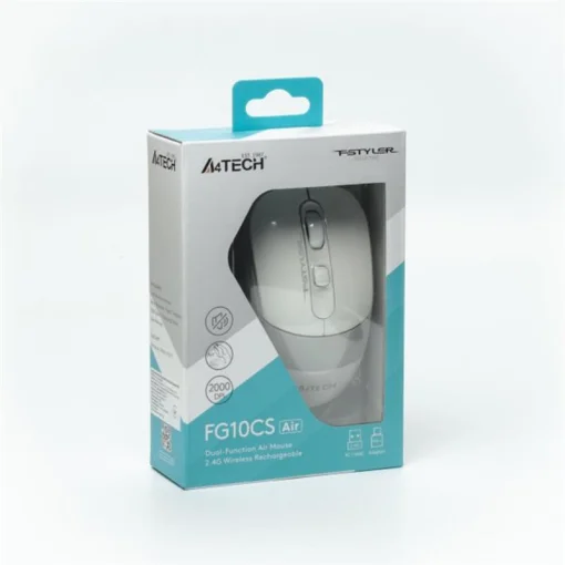 Мышь беспроводная A4Tech Fstyler FG10CS Air Grayish White